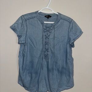 Blue Denim Women's Top